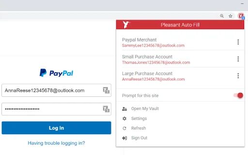 ดาวน์โหลด Pleasant Password Server Auto-Filler – จัดการรหัสผ่านปลอดภัย - Screenshot 2