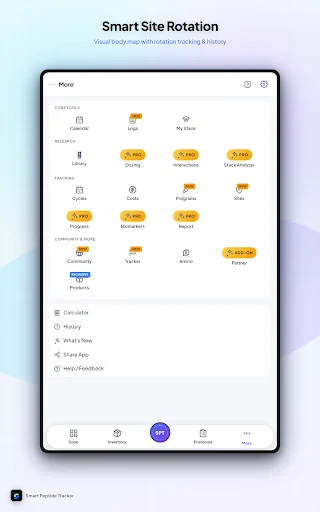 ดาวน์โหลด Smart Peptide Tracker ล่าสุด – จัดการบันทึกเปปไทด์มืออาชีพฟรี - Screenshot 14