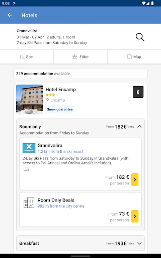 ดาวน์โหลด Esquiades.com แอปจองทริปสกีและโรงแรมชั้นนำในยุโรป - Screenshot 10