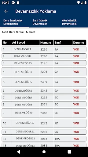 ดาวน์โหลด Okulsis Mobil เวอร์ชันล่าสุด – จัดการการเรียนการสอนฟรี - Screenshot 3