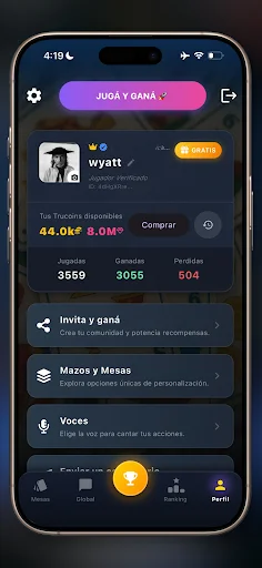 ดาวน์โหลด Truco Argentino y Uruguayo ล่าสุด – เกมไพ่สนุกพร้อมแชทเสียง - Screenshot 8