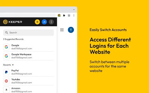 ดาวน์โหลด Keeper Password Manager – จัดการรหัสผ่านปลอดภัยสูงสุด - Screenshot 4