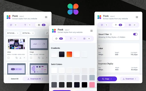 ดาวน์โหลด Peek – เครื่องมือดึงสี ฟอนต์ และ Assets เว็บไซต์ที่ดีที่สุด - Screenshot 3