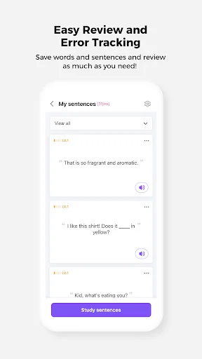 ดาวน์โหลด Cake เรียนภาษาอังกฤษและเกาหลีฟรี – ฝึกพูดสนุกได้ทุกวัน - Screenshot 7