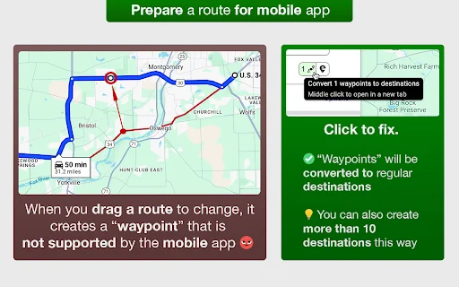 ดาวน์โหลด Google Maps Extended Routes – วางแผนเส้นทางและจุดแวะพักได้ไม่จำกัด - Screenshot 4