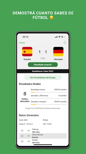 ดาวน์โหลด Penca Ovación ล่าสุด – ทายผลฟุตบอลและสนุกกับเพื่อนๆ ฟรี - Screenshot 4