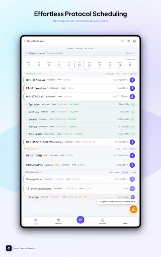 ดาวน์โหลด Smart Peptide Tracker ล่าสุด – จัดการบันทึกเปปไทด์มืออาชีพฟรี - Screenshot 18