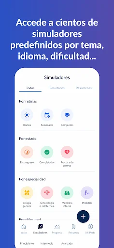 ดาวน์โหลด Gliamediq: Simulador ENARM ล่าสุด – ตัวช่วยสอบแพทย์ฟรี - Screenshot 4