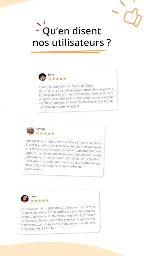 ดาวน์โหลด Kunto: Nutrition Sport Adapté ล่าสุด – ฟิตเนสและโภชนาการฟรี - Screenshot 14