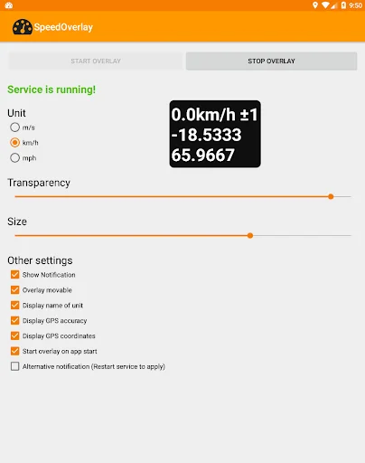 ดาวน์โหลด Speed Overlay ล่าสุด – มาตรวัดความเร็วบนหน้าจอ ฟรี - Screenshot 10