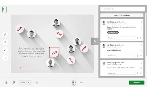 ดาวน์โหลด PageProof ส่วนขยาย Chrome – ตรวจทานงานสร้างสรรค์อย่างมืออาชีพ - Screenshot 1