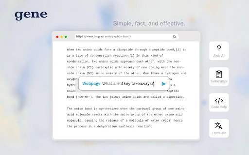 ดาวน์โหลด Ask Gene – AI Assistant ตัวช่วยอัจฉริยะบนเว็บที่ดีที่สุด - Screenshot 1