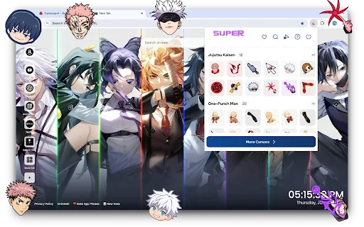 Anime Cursor – เปลี่ยนเมาส์ให้เป็นตัวละครอนิเมะสุดเท่ฟรี - Screenshot 2