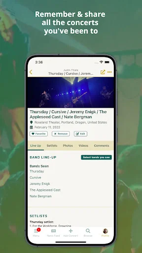 ดาวน์โหลด Concert Archives ล่าสุด – เก็บประวัติคอนเสิร์ตที่คุณรักฟรี - Screenshot 3