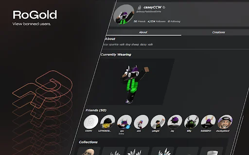 ดาวน์โหลด RoGold ล่าสุด – ส่วนเสริม Roblox ที่ดีที่สุดสำหรับคุณ - Screenshot 3