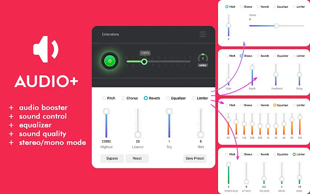Volume Booster ดาวน์โหลดฟรี – ปรับเสียงเบสและเร่งเสียงดังสูงสุด 400% - Screenshot 1