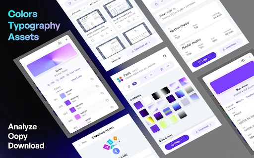 ดาวน์โหลด Peek – เครื่องมือดึงสี ฟอนต์ และ Assets เว็บไซต์ที่ดีที่สุด - Screenshot 1