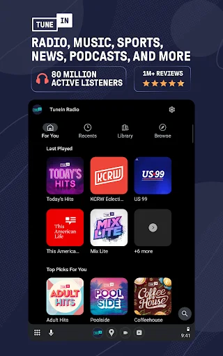 ดาวน์โหลด TuneIn Radio ล่าสุด – ฟังวิทยุสด กีฬา และข่าวสารฟรี - Screenshot 19