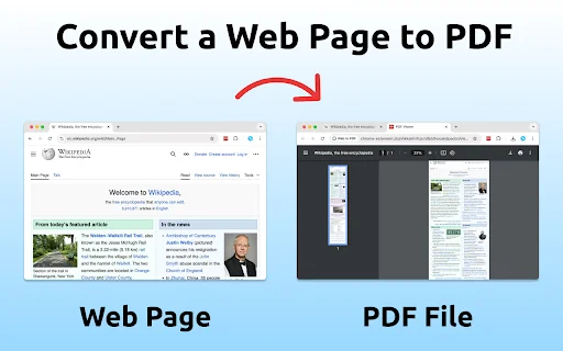 ดาวน์โหลด Web to PDF ส่วนขยาย Chrome – แปลงหน้าเว็บเป็น PDF ฟรี - Screenshot 1