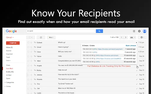 ดาวน์โหลด Email Tracker ฟรี – ติดตามอีเมลและป้องกันการติดตามแบบเรียลไทม์ - Screenshot 2