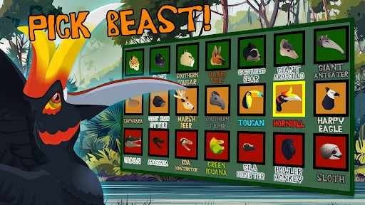 ดาวน์โหลด Tiger Fights Lion: Forest War ล่าสุด – เกมจำลองการต่อสู้ฟรี - Screenshot 2