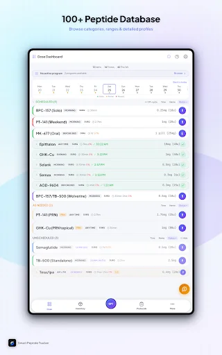 ดาวน์โหลด Smart Peptide Tracker ล่าสุด – จัดการบันทึกเปปไทด์มืออาชีพฟรี - Screenshot 20