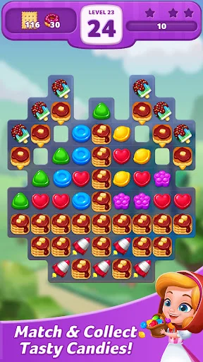 ดาวน์โหลด Lollipop: Sweet Taste Match 3 ล่าสุด – เกมเรียงลูกกวาดฟรี - Screenshot 20