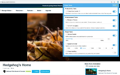 ดาวน์โหลดวิดีโอ Vimeo คุณภาพสูง – Vimeo Video Downloader Pro ใช้งานง่าย - Screenshot 1