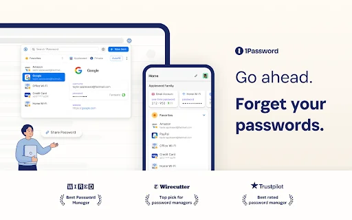 ดาวน์โหลด 1Password Beta ล่าสุด – จัดการรหัสผ่านปลอดภัยด้วยฟีเจอร์ใหม่ - Screenshot 1
