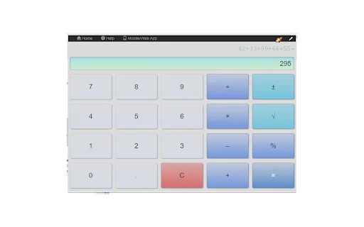 ดาวน์โหลด Calculator ส่วนขยาย Chrome – เครื่องคิดเลขใช้งานง่าย ฟรี! - Screenshot 2