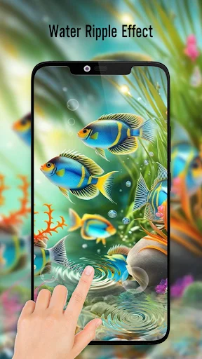 ดาวน์โหลด Fish On Screen 3D Wallpaper ล่าสุด – วอลเปเปอร์ปลาเคลื่อนไหวฟรี - Screenshot 4