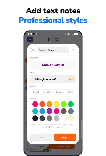 ดาวน์โหลด Draw anywhere on Screen AZDraw ล่าสุด – วาดเขียนบนหน้าจอได้ฟรี - Screenshot 1