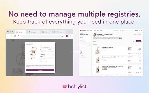ดาวน์โหลด Add to Babylist Button ล่าสุด – เพิ่มรายการของใช้แม่และเด็กง่ายๆ - Screenshot 3