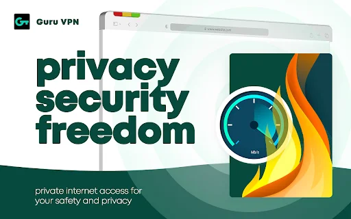 ดาวน์โหลด VPN Guru ฟรี – ส่วนขยาย Chrome สำหรับท่องเว็บปลอดภัยและรวดเร็ว - Screenshot 2