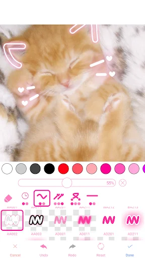ดาวน์โหลด WataameCamera ล่าสุด – แต่งรูปสไตล์ละมุน น่ารักเหมือนสายไหม ฟรี - Screenshot 6