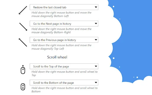 ดาวน์โหลด Mouse Gesture Events สำหรับ Chrome – ควบคุมเบราว์เซอร์ด้วยเมาส์ง่ายๆ ฟรี! - Screenshot 3