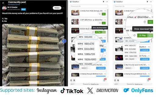 DataTool-Video Downloader: ดาวน์โหลดวิดีโอ TikTok และภาพคมชัดระดับ HD - Screenshot 4