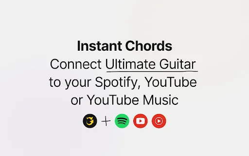 Instant Chords: Tab Connect – ค้นหาคอร์ดเพลงง่ายๆ บน Chrome ฟรี - Screenshot 1