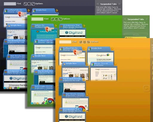 ดาวน์โหลด TooManyTabs สำหรับ Chrome – จัดการแท็บเบราว์เซอร์ให้เป็นระเบียบ - Screenshot 5
