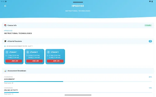 ดาวน์โหลด myOUM เวอร์ชันล่าสุด – จัดการการเรียนสำหรับนักศึกษาฟรี - Screenshot 13
