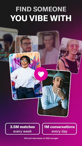 ดาวน์โหลด OkCupid Dating ล่าสุด – แอปหาคู่ที่ใช่ เจอคนโสดใกล้ตัว ฟรี - Screenshot 1