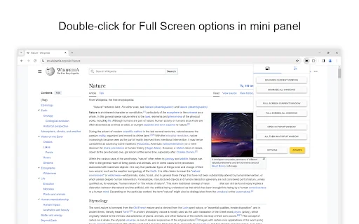 ดาวน์โหลด Full Screen for Chrome – ขยายหน้าจอเว็บและวิดีโอได้ง่ายในคลิกเดียว - Screenshot 3