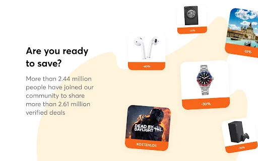 ดาวน์โหลด hotukdeals ส่วนขยายช้อปปิ้ง – ค้นหาส่วนลดอัตโนมัติฟรี - Screenshot 5