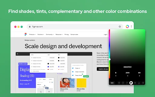 ดาวน์โหลด Color Picker – เครื่องมือดูดสีสำหรับ Chrome ใช้งานง่าย ฟรี! - Screenshot 4