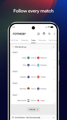 ดาวน์โหลด FotMob – แอปเช็คผลบอลสด อัปเดตไว ครบทุกลีก ฟรี! - Screenshot 1