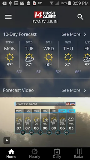ดาวน์โหลด 14FirstAlert Weather TriState ล่าสุด – พยากรณ์อากาศแม่นยำ - Screenshot 5