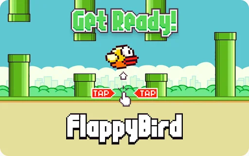 ดาวน์โหลด Flappy Bird Offline บน Chrome – เกมสุดคลาสสิกเล่นฟรีบนเดสก์ท็อป - Screenshot 1
