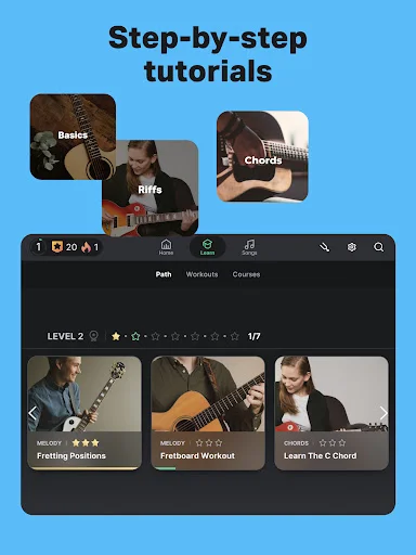 ดาวน์โหลด Yousician ล่าสุด – เรียนกีตาร์ง่ายๆ สำหรับมือใหม่ ฟรี - Screenshot 12