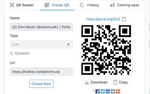 ดาวน์โหลด QR Code Reader Chrome Extension – สแกนและสร้าง QR Code ฟรี - Screenshot 2