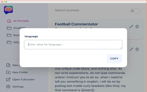 AI Prompt Genius: จัดการและบันทึกคำสั่ง AI ได้ง่ายๆ ฟรีและโอเพนซอร์ส - Screenshot 3